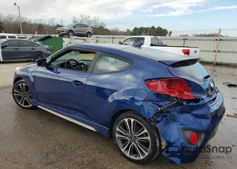 2016 Hyundai Veloster Turbo z USA, uszkodzony, nr VIN KMHTC6AE9GU265113